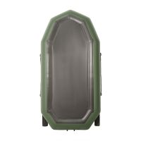 Лодка гребная под мотор Лоцман Профи 240 зелёный