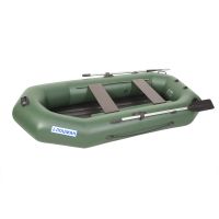 Лодка гребная под мотор Лоцман Профи 280 ВНД зелёный