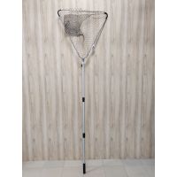 Подсачек MIFINE 51003-2 треугольной формы, складной, металл. фурнитура, черная леска, 60*160см