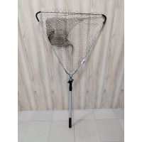 Подсачек MIFINE 51003-2 треугольной формы, складной, металл. фурнитура, черная леска, 60*160см