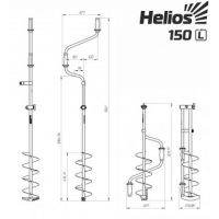 Ледобур Helios HS-150D (левое вращение) LH-150LD