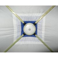 Палатка зимняя куб СЛЕДОПЫТ 1,5 х1,5 м, Oxford 240D PU 1000, 2-местная, цв. бело-оранж.