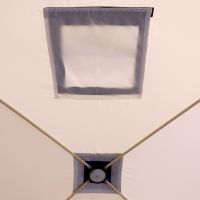 Палатка зимняя куб СЛЕДОПЫТ 2,1 х2,1м, Oxford 210D PU 1000, 4-местная, цв. бело-синий