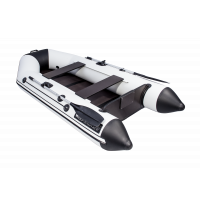 Моторная лодка АКВА 2800 Слань-книжка киль светло-серый/черный
