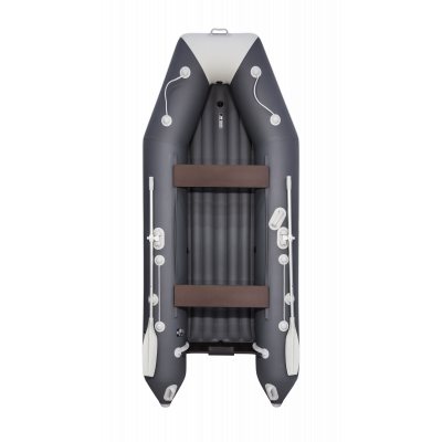 Моторная лодка Аква 3400 НДНД графит/светло-серый