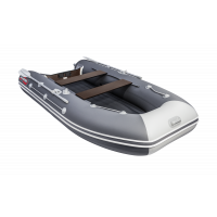 Моторная лодка Таймень LX 3400 НДНД  графит/светло-серый