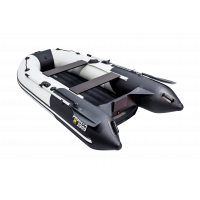Моторная лодка Ривьера Компакт 2900 НДНД Комби светло-серый/черный