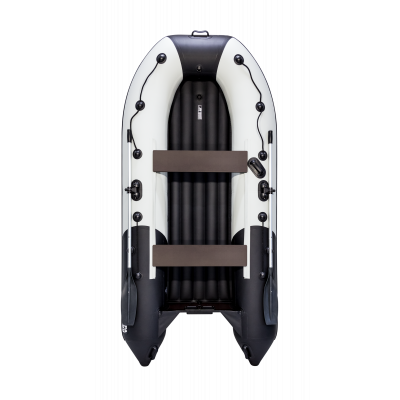 Моторная лодка Ривьера Компакт 3200 НДНД Комби светло-серый/черный