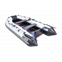 Моторная лодка Ривьера Компакт 2900 СК касатка светло-серый/черный