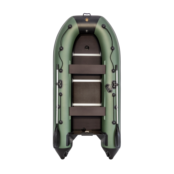 Моторная лодка Ривьера Компакт 3200 СК касатка зеленый/черный