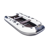 Моторная лодка Ривьера Компакт 3200 СК касатка светло-серый/черный