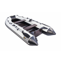 Моторная лодка Ривьера Компакт 3200 СК касатка светло-серый/черный