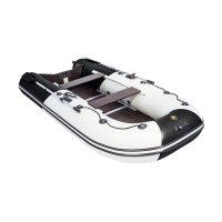 Моторная лодка Ривьера Компакт 3200 СК комби светло-серый/черный