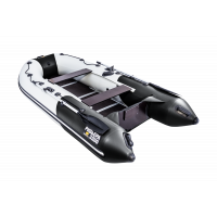 Моторная лодка Ривьера Компакт 3200 СК комби светло-серый/черный