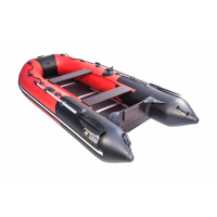 Моторная лодка Ривьера Компакт 3200 СК комби красный/черный