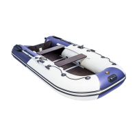 Моторная лодка Ривьера Компакт 3200 СК комби светло-серый/синий