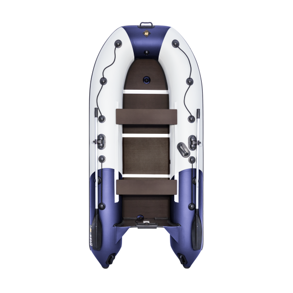 Моторная лодка Ривьера Компакт 3200 СК комби светло-серый/синий