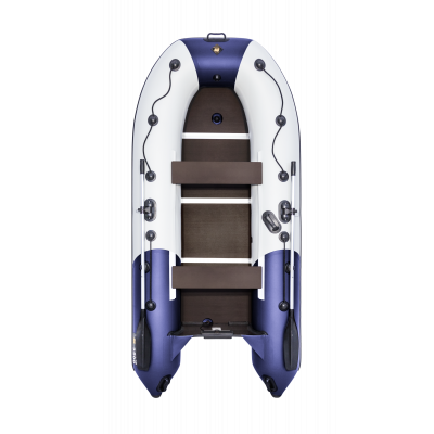 Моторная лодка Ривьера Компакт 3200 СК комби светло-серый/синий