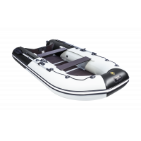 Моторная лодка Ривьера Компакт 3400 СК комби светло-серый/черный