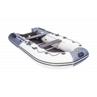 Моторная лодка Ривьера Компакт 3400 СК комби светло-серый/графит