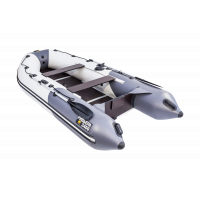 Моторная лодка Ривьера Компакт 3400 СК комби светло-серый/графит