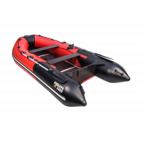 Моторная лодка Ривьера Компакт 3400 СК комби красный/черный