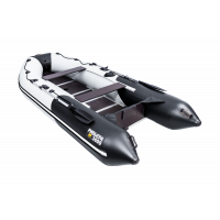 Моторная лодка Ривьера Компакт 3600 СК комби светло-серый/черный
