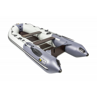 Моторная лодка Ривьера Компакт 3600 СК комби светло-серый/графит