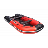 Моторная лодка Ривьера Компакт 3600 СК комби красный/черный