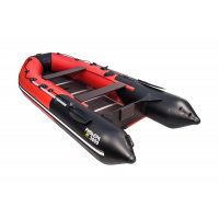 Моторная лодка Ривьера Компакт 3600 СК комби красный/черный