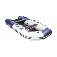 Моторная лодка Ривьера Компакт 3600 СК комби светло-серый/синий