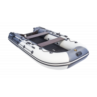 Моторная лодка Ривьера 3200 НДНД ГИДРОЛЫЖА комби светло-серый/графит