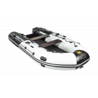 Моторная лодка Ривьера 3600 НДНД ГИДРОЛЫЖА комби светло-серый/черный
