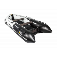 Моторная лодка Ривьера 3600 НДНД ГИДРОЛЫЖА комби светло-серый/черный