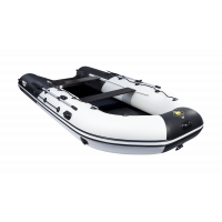 Моторная лодка Ривьера 4300 Килевое НД комби светло-серый/черный