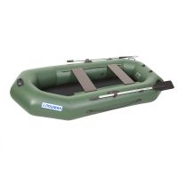 Лодка гребная под мотор Лоцман Профи 300 ВНД зелёный