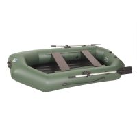 Лодка гребная под мотор Лоцман Стандарт 260 ВНД зелёный
