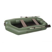 Лодка гребная под мотор Лоцман Стандарт 260 зелёный