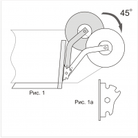 Транцевые колёса КОЛЕСЕЦ 111 К Перекидные для пайольных лодок