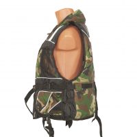Жилет спасательный Ковчег Премиум 2XL-3XL/p.54-56/до 115 кг/камуфляж-чёрный