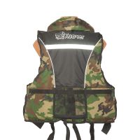 Жилет спасательный Ковчег Премиум 2XL-3XL/p.54-56/до 115 кг/камуфляж-чёрный