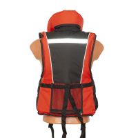 Жилет спасательный Ковчег Премиум L-XL/р.50-52/до 85 кг/красный-чёрный