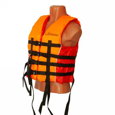 Жилет спасательный Ковчег Сплав L-XL/р.50-52/до 85 кг/оранжевый/красный