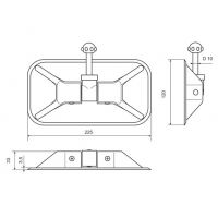 Уключина под весла серая Badger