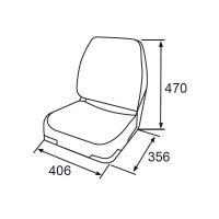 Кресло Classic Fishing Seat серый