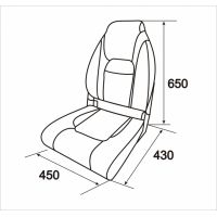 Кресло Premium Designer High Back красный / угольный / черный