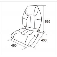 Кресло Fisherman High Back угольный / черный / серый