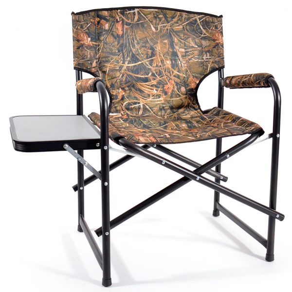 Кресло складное SuperMax Camo алюминий со столиком (пластик)