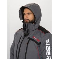 Костюм зимний Siberia цвет Серый/Черный ткань Breathable (Размер: 56-58, Рост: 182-188)