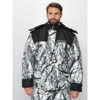 Костюм зимний Альтаир цвет Белый лес (ветки) ткань Alova  (Размер: 44-46, Рост: 170)